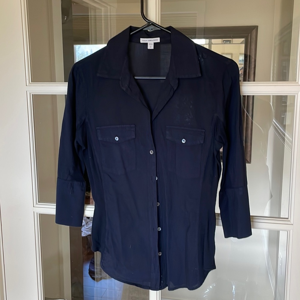 James Perse top. Navy. Size 2.